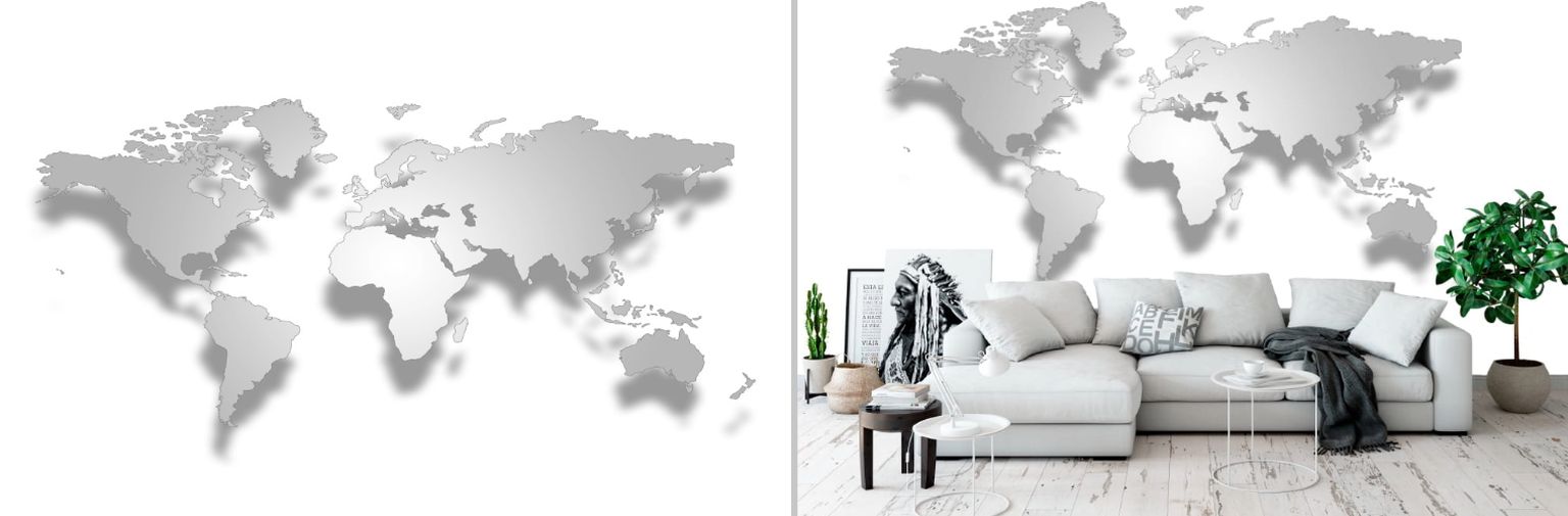 Classic and Modern Murals - Maps & Space