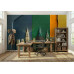 Architectural Prism Skyline - AI Art Wall Mural for Contemporary Interiors Architectural Prism Skyline - AI Art Wall Mural for Contemporary Interiors