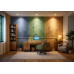 Spotlight Urbanity Relief - AI Art Wall Mural for Contemporary Interiors Spotlight Urbanity Relief - AI Art Wall Mural for Contemporary Interiors