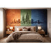 Chromatic Metropolis - AI Art Wall Mural for Contemporary Interiors Chromatic Metropolis - AI Art Wall Mural for Contemporary Interiors