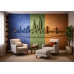 Chromatic Skyline Relief - AI Art Wall Mural for Contemporary Interiors Chromatic Skyline Relief - AI Art Wall Mural for Contemporary Interiors