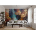 Gilded Canyon Passage - AI Art Wall Mural for Contemporary Interiors