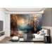 Golden Drift Horizon - AI Art Wall Mural for Contemporary Interiors Golden Drift Horizon - AI Art Wall Mural for Contemporary Interiors