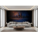 Midnight Metropolis Relief - AI Art Wall Mural for Contemporary Interiors Midnight Metropolis Relief - AI Art Wall Mural for Contemporary Interiors