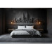 Shadow City Monument - AI Art Wall Mural for Contemporary Interiors