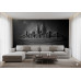 Shadow City Monument - AI Art Wall Mural for Contemporary Interiors