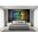 Urban Trinity Panels - AI Art Wall Mural for Contemporary Interiors Urban Trinity Panels - AI Art Wall Mural for Contemporary Interiors