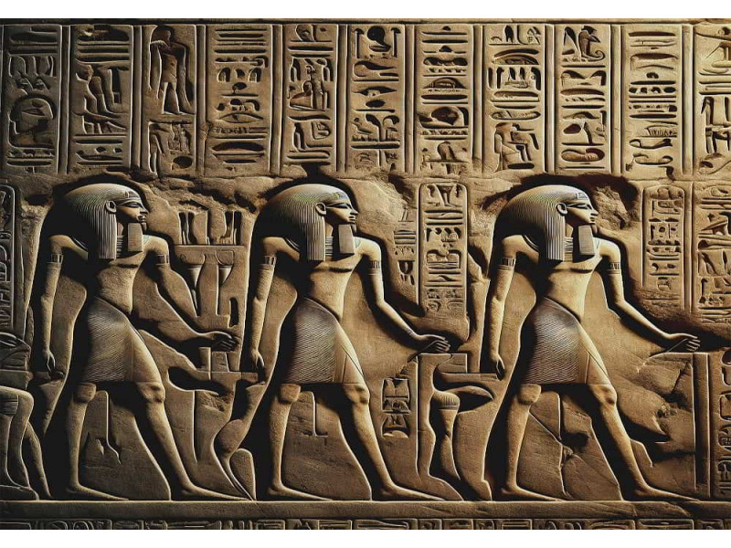 Egyptian Tomb - AI Art Wall Mural for Contemporary Interiors