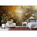 Golden Glow Floral - AI Art Wall Mural for Contemporary Interiors Golden Glow Floral - AI Art Wall Mural for Contemporary Interiors