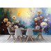 Soft Sunrise Floral Daisy - AI Art Wall Mural for Contemporary Interiors Soft Sunrise Floral Daisy - AI Art Wall Mural for Contemporary Interiors