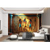 Stylized Egyptian Wall Art - AI Art Wall Mural for Contemporary Interiors