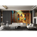 Stylized Egyptian Wall Art - AI Art Wall Mural for Contemporary Interiors