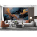 Blue Marble Gold Veined - AI Art Wall Mural for Contemporary Interiors Blue Marble Gold Veined - AI Art Wall Mural for Contemporary Interiors