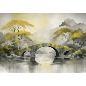 Autumn Serenity - AI Art Wall Mural for Contemporary Interiors Autumn Serenity - AI Art Wall Mural for Contemporary Interiors | Wall4Soul