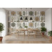 Nordic Forest Mosaic - AI Art Wall Mural for Contemporary Interiors