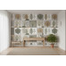 Nordic Forest Mosaic - AI Art Wall Mural for Contemporary Interiors