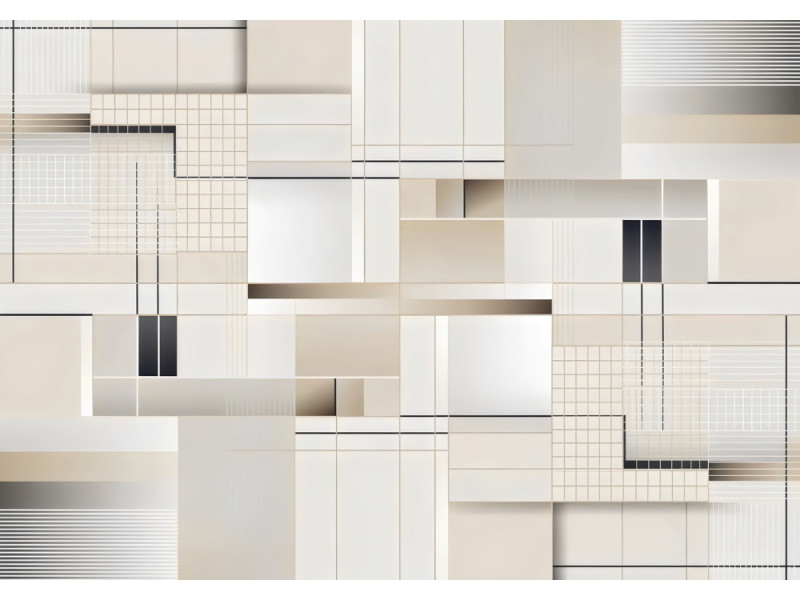 Urban Grid Architecture City Design - Contemporary AI Wall Mural Urban Grid Architecture City Design - Contemporary AI Wall Mural