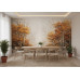 Autumn Glow Relief - AI Art Wall Mural for Contemporary Interiors Autumn Glow Relief - AI Art Wall Mural for Contemporary Interiors