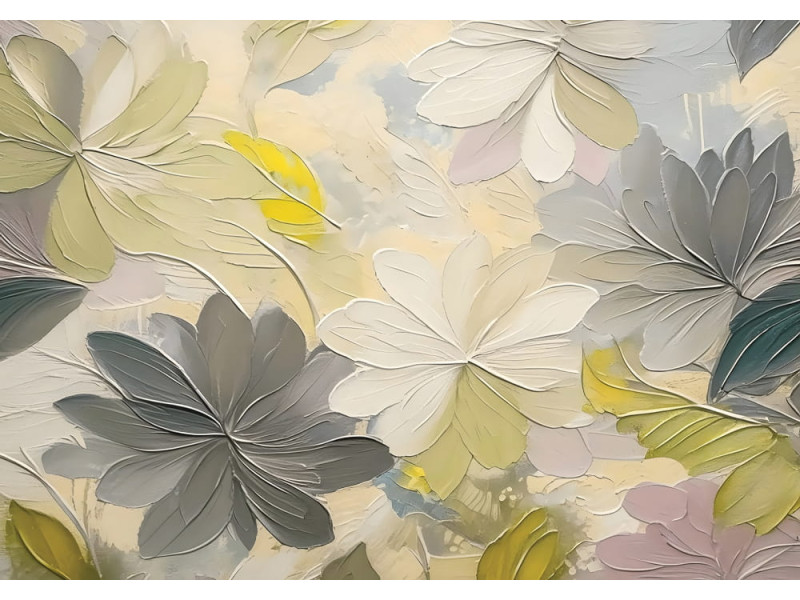 Whispers of Petals - AI Art Wall Mural for Contemporary Interiors Whispers of Petals - AI Art Wall Mural for Contemporary Interiors