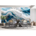 Abstract Ocean - AI Art Wall Mural for Contemporary Interiors