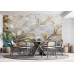 Luxurious Gold Floral - AI Art Wall Mural for Contemporary Interiors Luxurious Gold Floral - AI Art Wall Mural for Contemporary Interiors