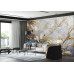 Luxurious Gold Floral - AI Art Wall Mural for Contemporary Interiors Luxurious Gold Floral - AI Art Wall Mural for Contemporary Interiors