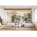 Stone Bridge Over Tranquil River Mural - AI Art Wall Mural for Contemporary Interiors Stone Bridge Over Tranquil River Mural - AI Art Wall Mural for Contemporary Interiors