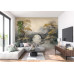 Misty Bridge - AI Art Wall Mural for Contemporary Interiors Misty Bridge - AI Art Wall Mural for Contemporary Interiors