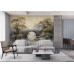 Misty Bridge - AI Art Wall Mural for Contemporary Interiors Misty Bridge - AI Art Wall Mural for Contemporary Interiors