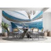 Teal Tide Ocean Waves - Calming AI Wall Mural Teal Tide Ocean Waves - Calming AI Wall Mural