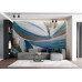 Teal Tide Ocean Waves - Calming AI Wall Mural Teal Tide Ocean Waves - Calming AI Wall Mural