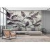 Twilight Canopy Ethereal Leaf - AI Art Wall Mural for Contemporary Interiors