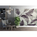 Twilight Canopy Ethereal Leaf - AI Art Wall Mural for Contemporary Interiors