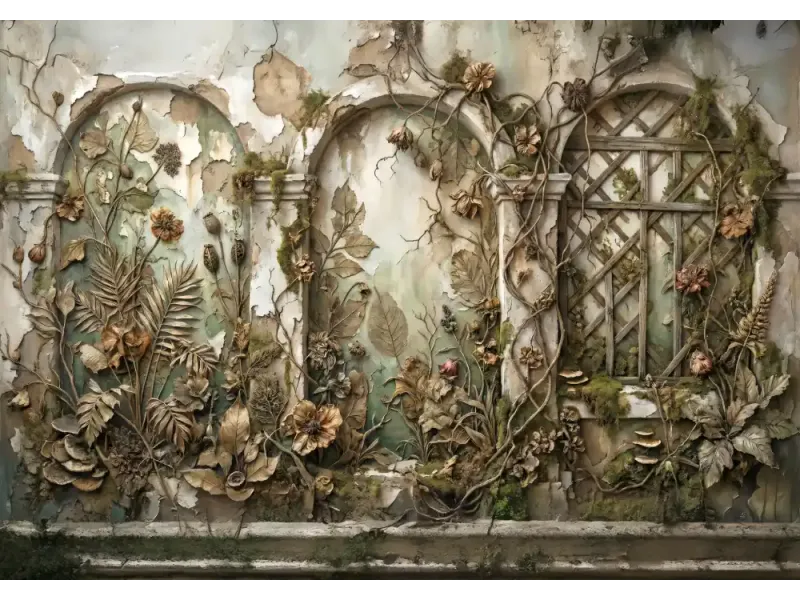 Vintage Botanical Relief