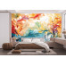 Dancing Colors Abstract Art - Vibrant AI Wall Mural