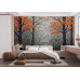 Echoes of Fall - AI Art Wall Mural for Contemporary Interiors