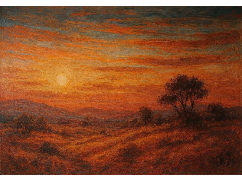 Whispers of the Dying Day - AI Art Wall Mural for Contemporary Interiors Whispers of the Dying Day - AI Art Wall Mural for Contemporary Interiors