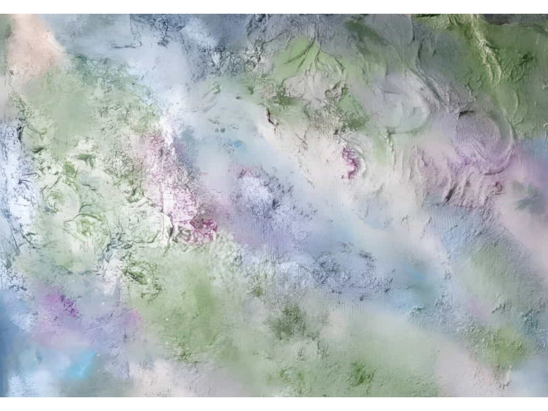 Misty Spring Garden - AI Art Wall Mural for Contemporary Interiors Misty Spring Garden - AI Art Wall Mural for Contemporary Interiors