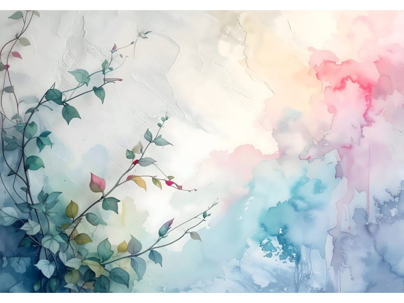 Ethereal Bloom - AI Art Wall Mural for Contemporary Interiors Ethereal Bloom - AI Art Wall Mural for Contemporary Interiors