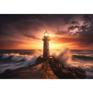 Gilded Fury - AI Art Wall Mural for Contemporary Interiors Gilded Fury - AI Art Wall Mural for Contemporary Interiors | Wall4Soul