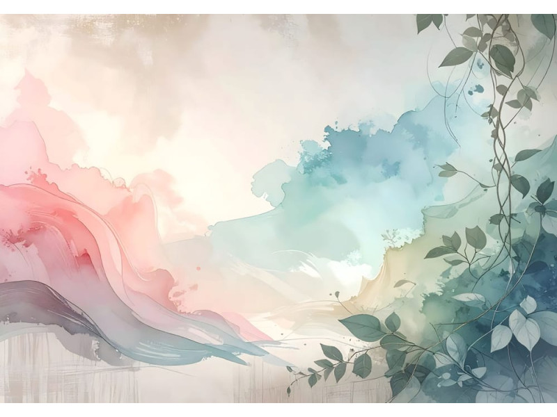 Whispers of Dawn - AI Art Wall Mural for Contemporary Interiors
