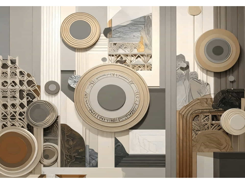 Rings of History Vintage Design - Timeless - AI Art Wall Mural for Contemporary Interiors Rings of History Vintage Design - Timeless - AI Art Wall Mural for Contemporary Interiors