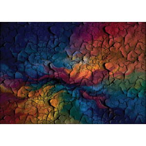 Crimson Tides - AI Art Wall Mural for Contemporary Interiors | Wall4Soul