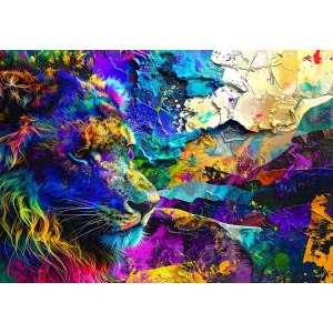 Chromatic King Royal Colors - Regal AI Wall Mural Chromatic King Royal Colors - Regal AI Wall Mural | Wall4Soul