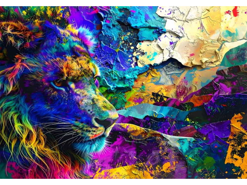 Chromatic King Royal Colors - Regal AI Wall Mural Chromatic King Royal Colors - Regal AI Wall Mural