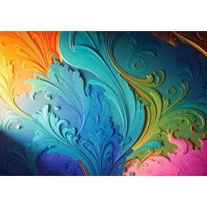 Chromatic Rococo Ornate Design - Baroque AI Wall Mural Chromatic Rococo Ornate Design - Baroque AI Wall Mural | Wall4Soul