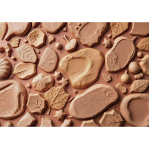 Clay Impressions of Flora - AI Art Wall Mural for Contemporary Interiors Clay Impressions of Flora - AI Art Wall Mural for Contemporary Interiors | Wall4Soul