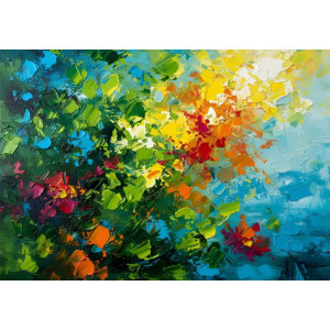 Explosion of Light Burst Effect - Dynamic AI Wall Mural