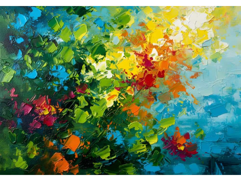 Explosion of Light Burst Effect - Dynamic AI Wall Mural