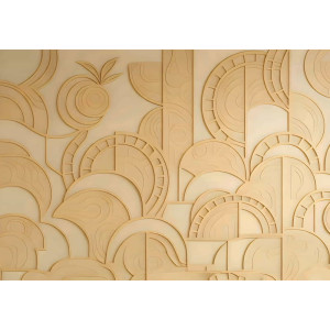 Monochromatic Carving - AI Art Wall Mural for Contemporary Interiors Monochromatic Carving - AI Art Wall Mural for Contemporary Interiors | Wall4Soul